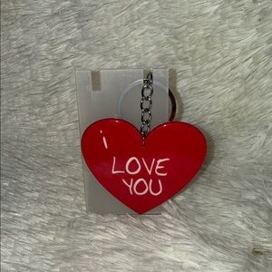 Red Heart Keychain .